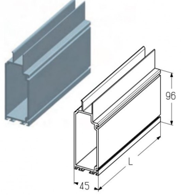 ALUTECH: 401410400 - Профиль воротный  PRD12-6290 фотография